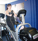 Traci in the gym