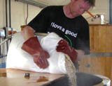 Man working at Brewery