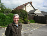 Man outside the Sun Inn