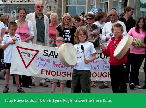 Save the Three Cups protest march