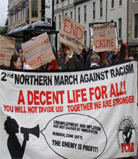 TCAR protest banner