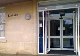 outside Bath Spa uni library