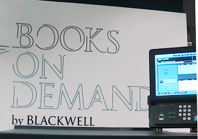 Blackwells Print on demand display