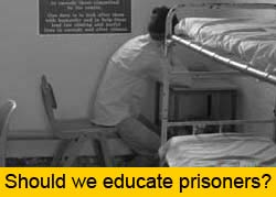 Click to listen to a debate on prison education