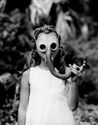 gas mask, Louise Daddona