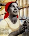 USSR, weaver, fabrics