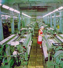 Soviet textile manufactory workshop
