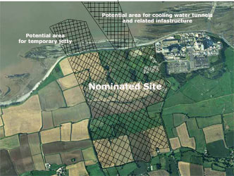 edf proposed site area for hinkley point