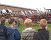children farm machinery learnig outdoor