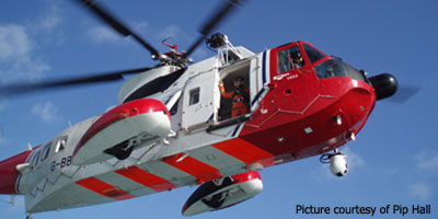 Coastguard helicopter