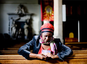 refugee in church