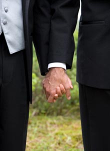 Priests' gay wedding